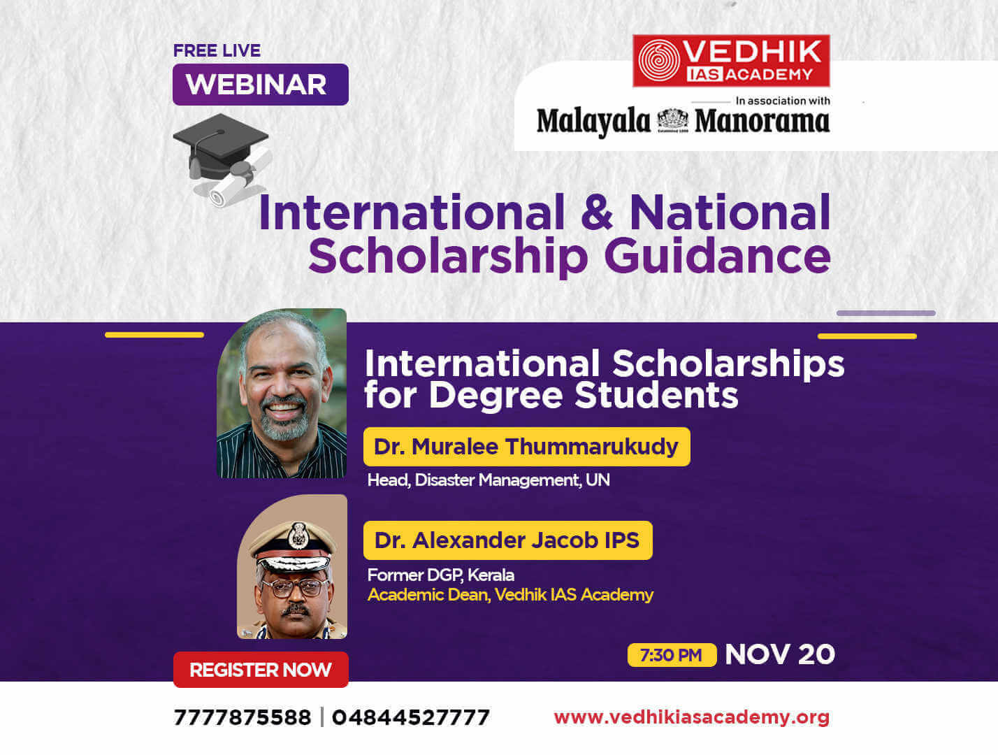 International and national Scholarship guidnace webinar
